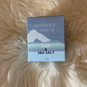 Bloomfield sage and sea salt soy candle aromatherapy